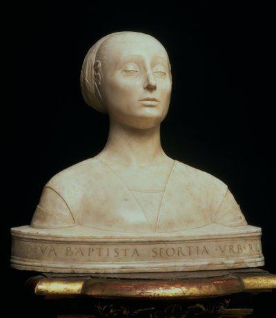 Bust of Battista Sforza, Duchess of Urbino by Francesco Laurana